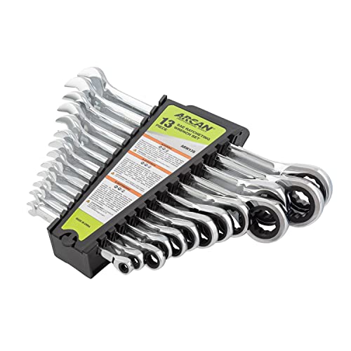 ARCAN ARW13S SAE Master Ratcheting Wrench Set, 13-Piece