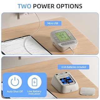 VOLUETH Upper Arm Blood Pressure Cuff, Blood Pressure Monitor for Kids & Adult, Small Cuff 7"-9"，Medium/Large Cuff 9"-17"，Perfect for Health Monitoring