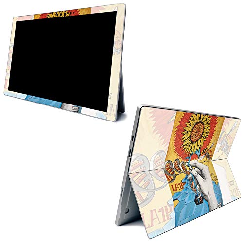Image of MightySkins Carbon Fiber Skin for Microsoft Surface Pro 7 - Sunflower DNA | Textured Carbon Fiber Finish | Easy to Apply, Remove, and Change Styles | Made in The USA