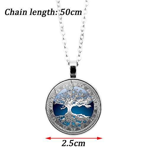 Tree of Life Jewelry Set Personnality Life Tree Pendant Necklace with Drop Earrings Silver Plated Bracelet Vintage Immortal Tree Jewelry Gift3