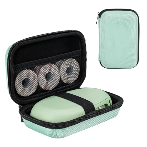 SUPVAN Nylon Hard Protective Travel Case for E10 Label Maker and Tapes, Waterproof Shockproof Scratch Resistant Carrying Case for External Hard Drive,