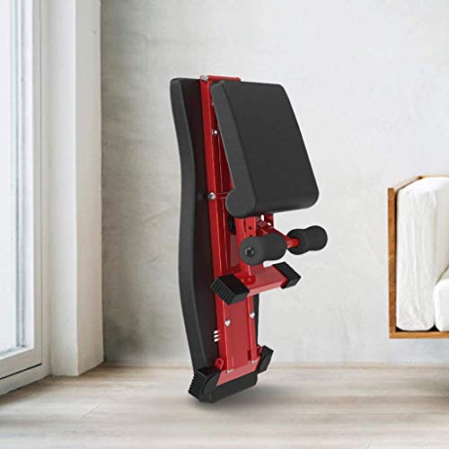 Adjustable Dumbbell Bench, Folding Weight Bench Press for Body Workout Fitness, 220 LBS Capacity, Workout Bench for Incline Decline Flat Exercise Training Black