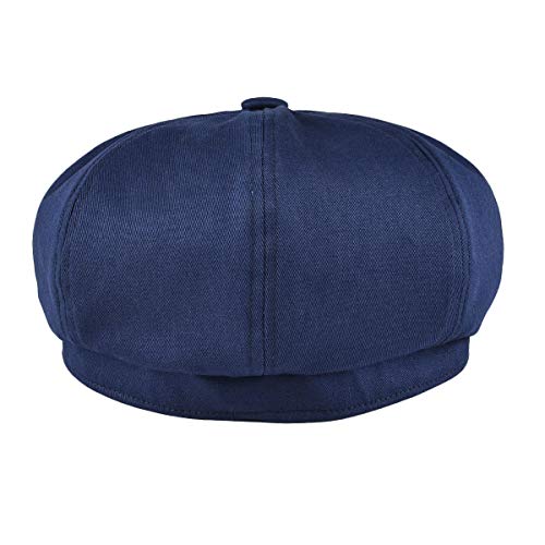 BOTVELA Men's Newsboy Flat Cap 100% Cotton Gatsby Ivy Golf Cabbie Hat