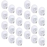 ventosas para cristal 【Usos múltiples】 percha ventosa, ideal para superficies planas y lisas como baños, cocinas, coche, fregaderos, ventanas, espejos, ventanas, azulejos, armarios, etc. Y no dejará rastros como otros ganchos, puede proteger sus amados muebles.