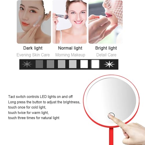 Espejo de Maquillaje Portable con Luz ICEMOB 8.4 pulg miniatura 3