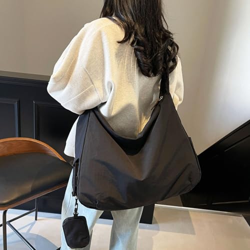 Teclado Nylon Crossbody Bag Plain Messenger Bag Casual Shoulder Bag Purse Travel Daypacks3