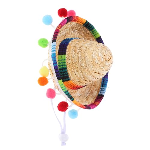 Vaguelly sombrero mexicano sombreros de fiesta de cono Mini sombreros de fiesta diminuto adulto sombreros mexicanos hat sombrero decorativo de fiesta sombreros de fiesta de méxico poliéster