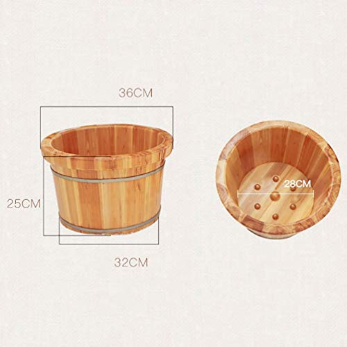 Baño de pies de madera para adultos 36x25 cm miniatura 4