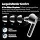 Diamond X1Bluetooth Sound-Verstärker mit tragbarem Ladecase vier Geräuschreduktionsmodi Ohrhörer-Design geeignet für leichte bis mittlere Hörbeeinträchtigungen, weiß.