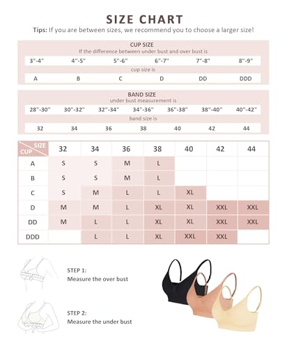 Image of FeelinGirl Bralettes for Women with Support Comfortable Bras No Underwire Seamless Everyday Bras