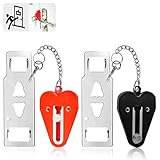 Portable Door Lock for Travel,GROLF Sturdy Hotel Door Lock for Apartment Security,Lockdown Locks for...