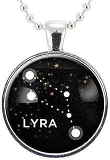 Lyra Star Constellation Necklace, Science Astrology Pendant Jewelry