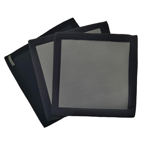 CACHIL 3 Pcs Clay Towel - Auto Detailing Clay bar Towel - Decontaminate Paint and Glass for Smoth Washing - Improve Wax and Sealant Bonding Enhance Gloss and Color Depth - 12 x 12Black