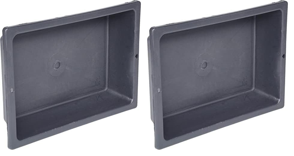 KS TOOLS Bac à Mortier Béton en Plastique Noir - Auge de Maçon Sans Poignée - 3L - 310x210x70 - Outillage Maçonnerie/Chantier/Bâtiment Pratique et Facile...