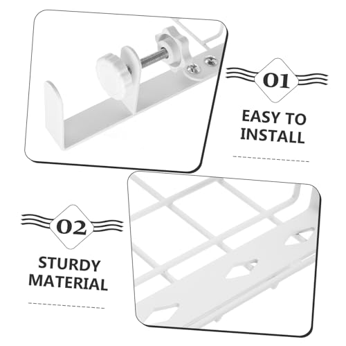 WOONEKY Bandeja Porta Cable de Escritorio Organizador de Cables Bajo Escritorio No Requiere Taladro Canasta de Almacenamiento para Oficina Gestión de Cables miniatura 3