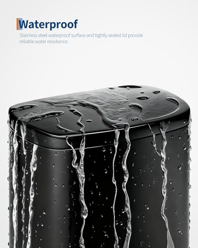 Set combo caneca rectangular 50L + 10L IDEALHOUSE negra miniatura 7