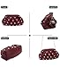 KingTo Clutch Purses for Women, Soft Cloud Bag Fashion Dumpling with Ruched Pouch Handbag for Crossbody Shoulder (B-Burgundy)