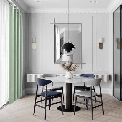 Image of DWCN Blackout Curtains for Bedroom Living Room 42 x 63 Inch Light Green