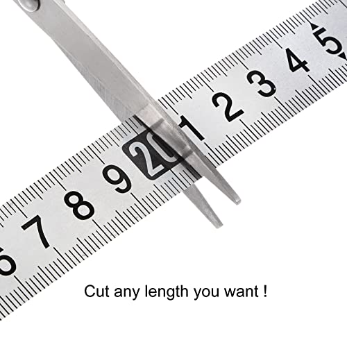 Cinta métrica adhesiva 2pcs 200 cm acero inoxidable miniatura 5