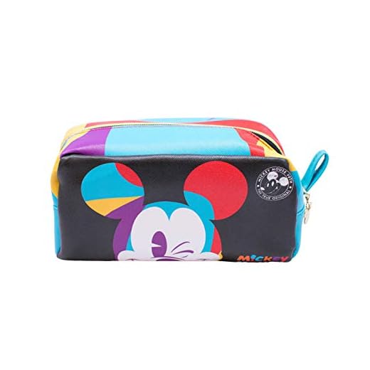 Necessaire 90 Anos Retangular Mickey Piscando, Disney, DMG9040S-MK3-D, Multicor