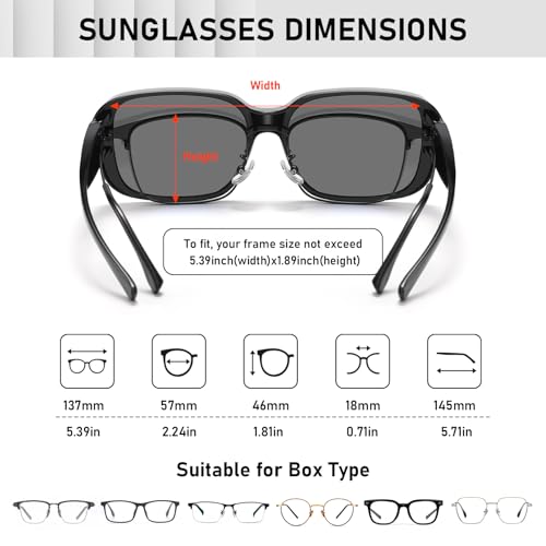 Image of HAOLOTA Polarized Sunglasses Men Women Designer Driving glasses Lightweight UV400 Protection
