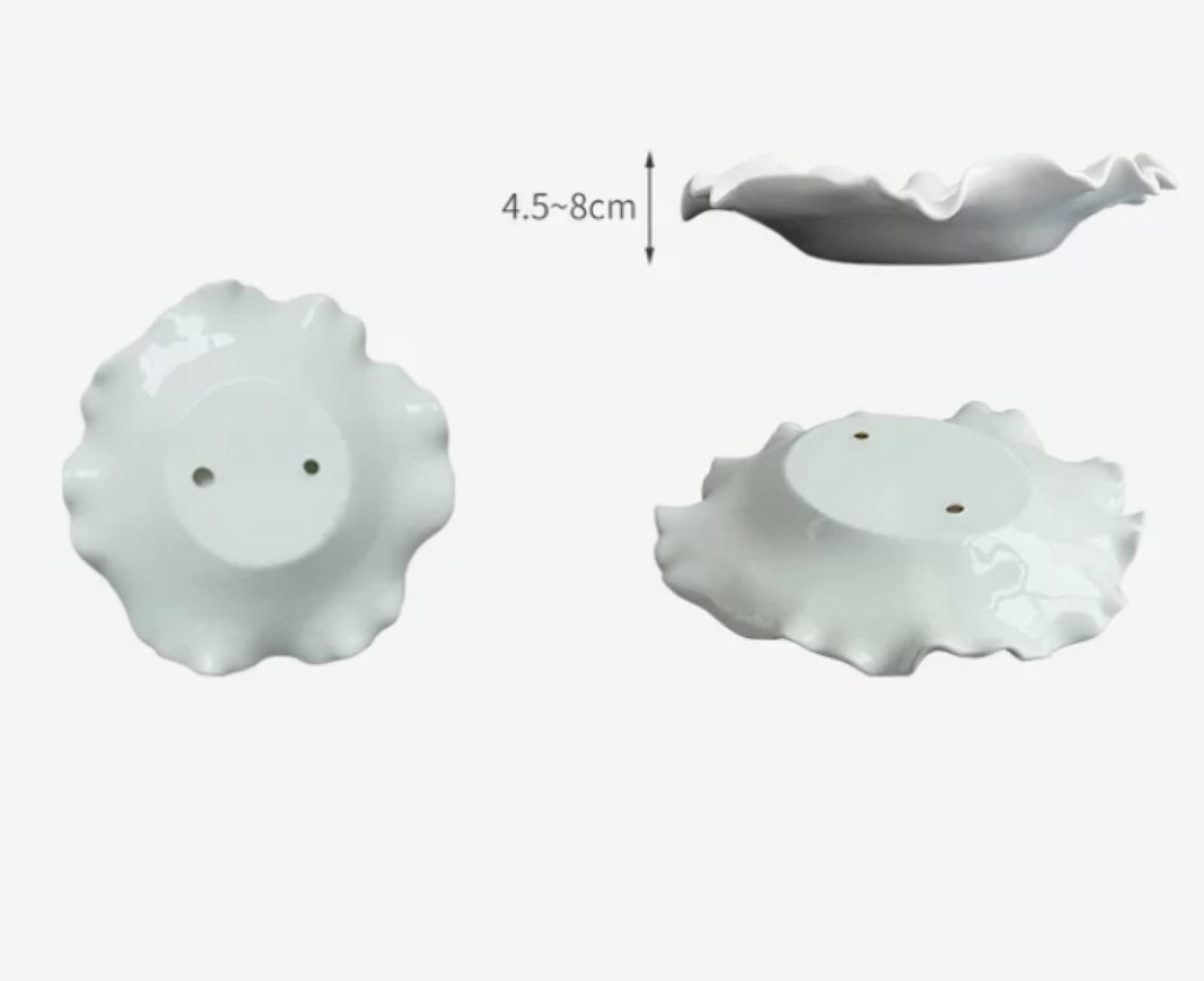 TURSGYZ Foglia di loto dorato in ceramica Scultura artigianale Decorazione da parete Decorazioni per la casa Soggiorno Ufficio Regalo di nozze 20 cm