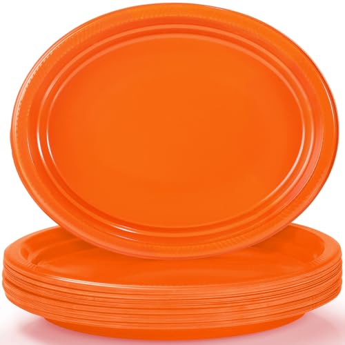 BONSINY 50 Count Fall Plates Disposable 10 BONSINY 50 Count Fall Plates Disposable 10