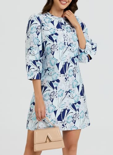 Image of Ladyful Women's Floral Jacquard Dress Cocktail Mini Shift Dresses