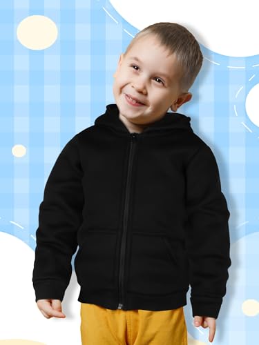Cooraby KB4504 3 Packs Baby And Toddler Boys Long Sleeve Full-Zip Hoodies Infant Fleece Hooded Sweatshirts Jacket thumb #4