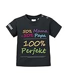 100% algodón. Shirtzshop - Camiseta para bebé con texto en alemán Negro 56/62 cm