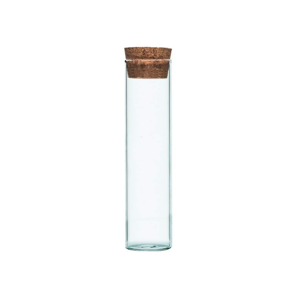 Probówki 12szt-6ml przezroczyste szklane probówki 15 * 66mm płaskie dno z korkami żaroodporne laboratoryjne probówki laboratoryjne do chemii (rozmiar: 6ml) (6ml)