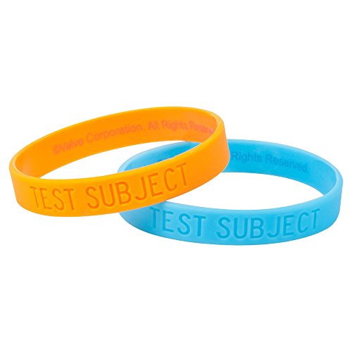 JINX Portal 2 Rubber Bracelet Set (MultiColor, Large)