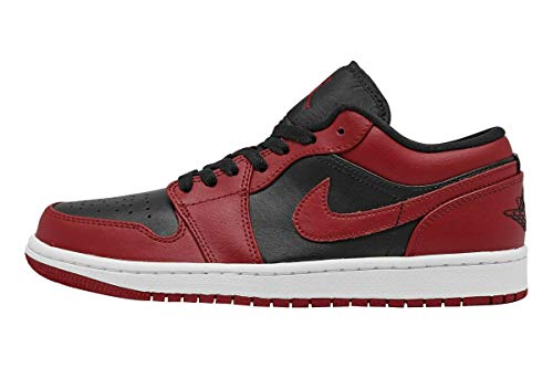 Nike Air Jordan 1 Low, Zapatillas De Básquetbol Hombre, Gym Red Black White, 45 EU