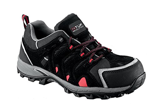 Workwear World - Calzado de protección para Hombre Negro Black with Grey/Red Trim, Color Negro, Talla 42