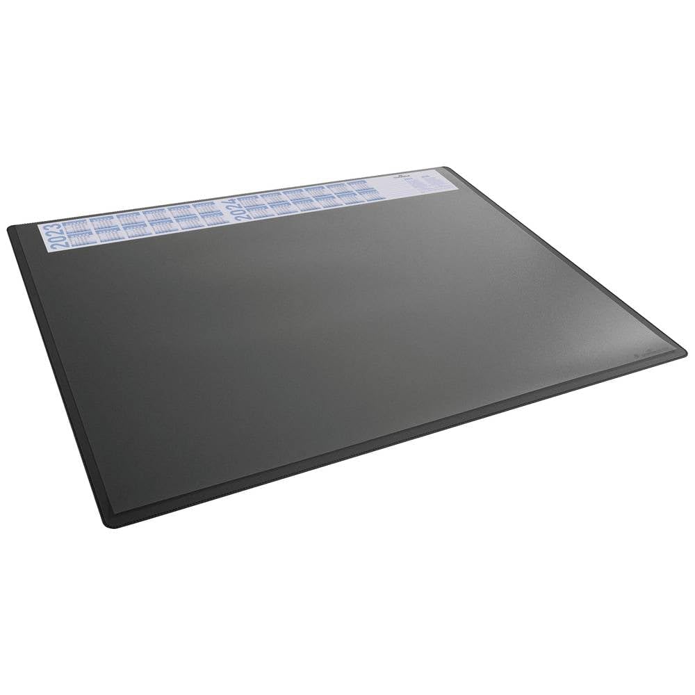 Durable podkładka na biurko z kalendarzem rocznym, 65 x 50 cm, antypoślizgowa, PP, Made in Germany, czarna, 722301