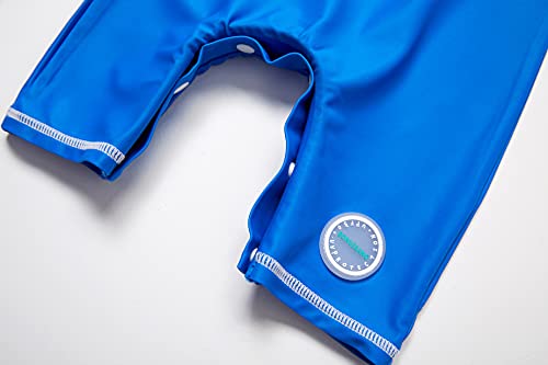 Image of BONVERANO Baby Boy Swim One-Piece Sunsuit UPF 50+ Come with a Hats