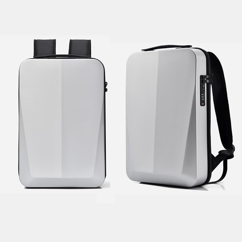 Plecaki Męskie Kobiety, Twarda Muszla Plecak Podróżny 17-calowy Wodoodporny Laptop Plecak Roboczy Anti-Theft Plecak Szkolny z Portem USB Do Sportów Biznesowych Codziennych