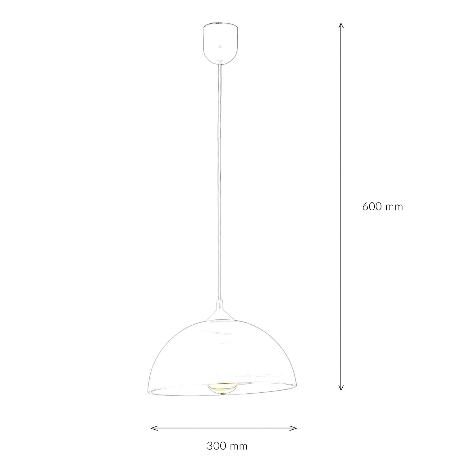 Lampa wisząca szklana ADANIA biała okrągła Ø 30 cm Vintage Design lampa wisząca kuchnia wyspa kuchenna
