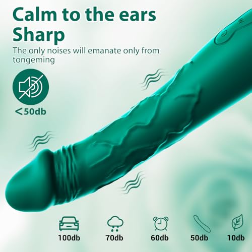 Image of 7.6 Inch Realistic Dildo Vibrator for Women，10 Powerful Vibration Modes for Clitoral and G-spot Stimulation, Waterproof Rose Adult Sex Toys for Women and Couples