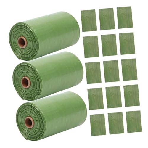 Happyyami 20Rolls Heavy Duty Bags Thickened Trash Bags for Pet Waste Management for Outdoor Travel and Vehicles Per Deep