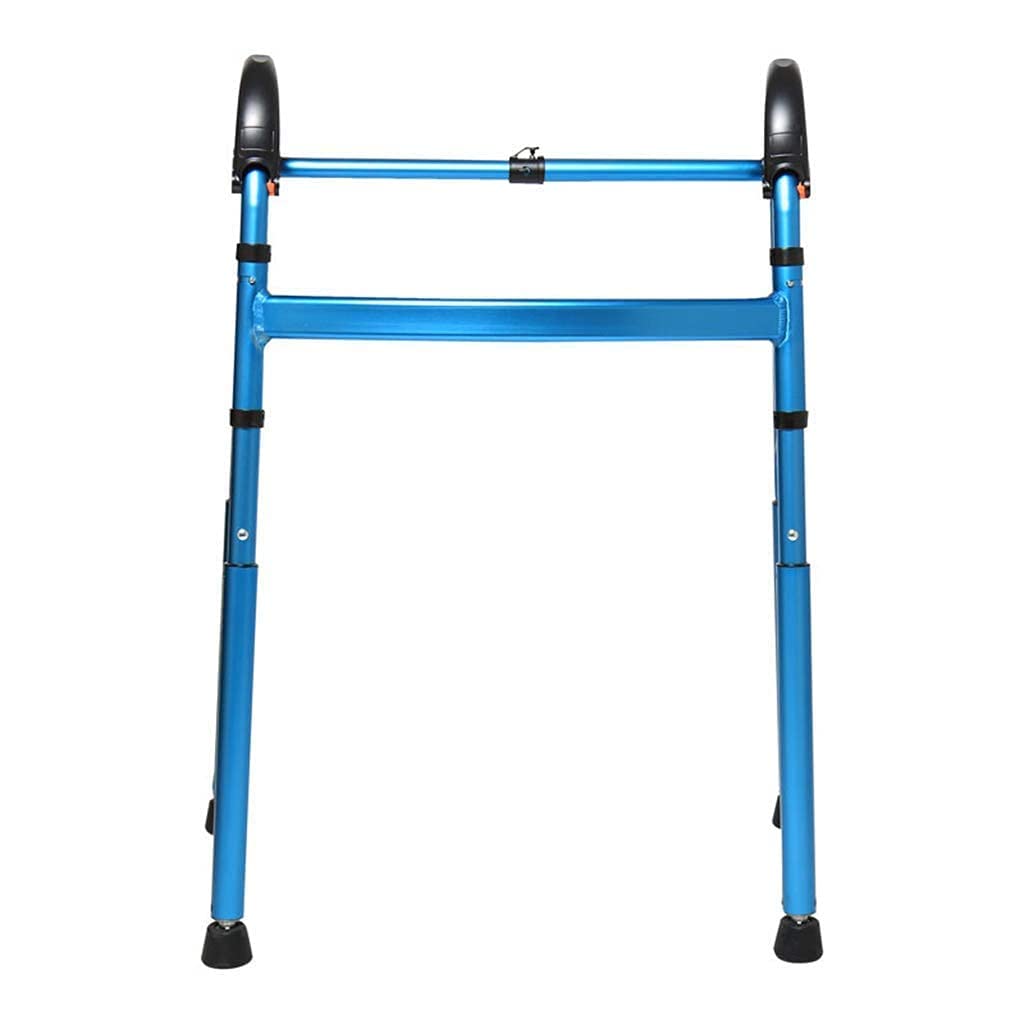 青いアルミ製折りたたみ歩行器 【公式通販】