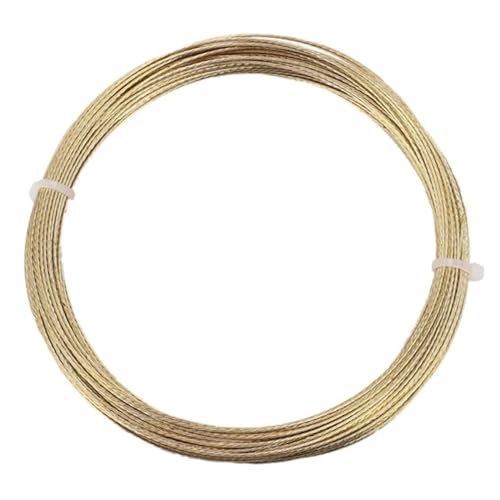 Image of Windshield Cut Out Tool Cutting Wire 20 Meters 0.6mm 24 Gauge Spring Steel Rope Glue Remover for Car Windshield Removal Install Repair Replacement Golden