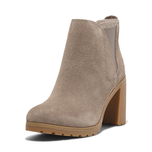 Timberland Women's Allington Mid Chelsea Boot, Taupe Suede, 7 Medium