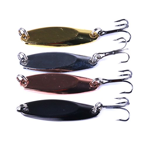 LENPABY 8PCS 4cm-7g Jigs Fishing Lures Sinking Metal Spoons Micro Jigging Bait