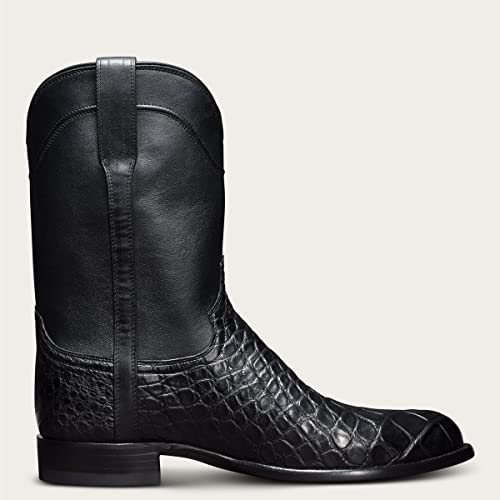 Cowboy Boots For Men Western Boot Classic Crocodile Pattern Mid-Cylinder Leather Country Western Boots Men's Work Boots2