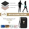 VOBUKE Handytasche zum Umhängen Klein RFID Schutz Umhängetasche Damen Leder Schultertasche mit 12 Kartenfächer Handy Crossbody Tasche Multifunktionale Reißverschluss Abnehmbar Schultergurt Geldbörse #3