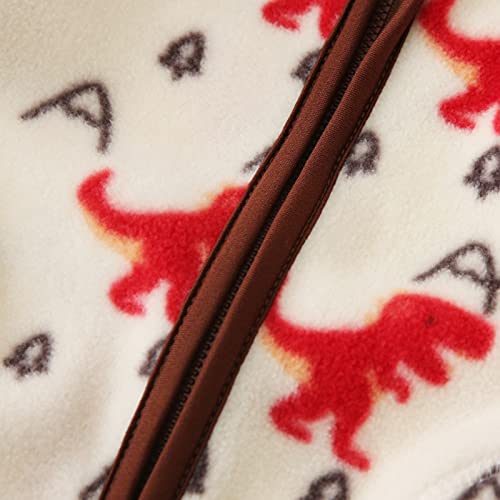 Girls and Toddlers' Polar Fleece Cartoon Print Jacket Boys Zip up Fall Lightweight Jacket Winter Warm Coat Outwear4