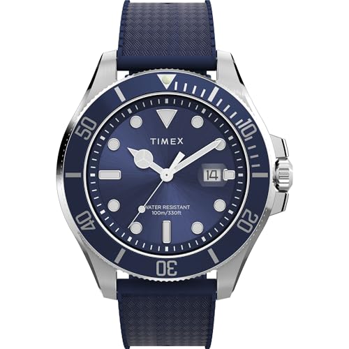 Montre homme Timex Harborside Coast bleue et noire pour un style nautique élégant