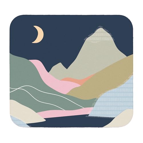 Miquelrius - Alfombrilla ratón Antideslizante, Accesorio Escritorio Escolar u Oficina tamaño 200 x 200 mm, Material poliéster, Alfombrilla cuadradada con Base de Goma, Mousepad Paisaje