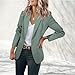 Women Business Casual Blazer Jacket Open Front Long Sleeve Work Office Suit Jackets Elegant Professional Outfits Light Green
